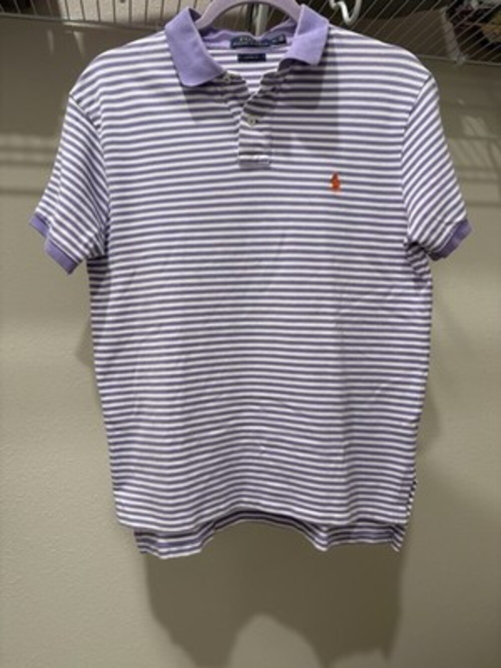 Ralph Lauren Polo Shirt Men, Custom Fit, Long Sleeve, Brown, Size XL - Picture 2 of 7